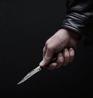 Man with Knife in Hand