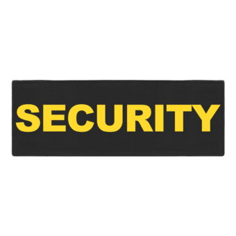 Safe Life Defense First Response Modified Rear Patch SECURITY Yellow in Black