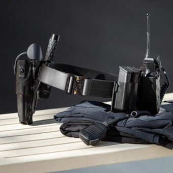 Plain Leather Finish Duty Belt